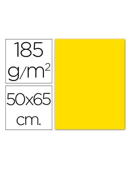 CARTULINA GUARRO GUALDA 50X65 CM 185 GR