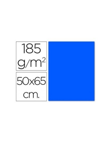 CARTULINA GUARRO AZUL MAR 50X65 CM 185 GR