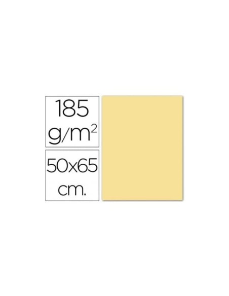 CARTULINA GUARRO CREMA 50X65 CM 185 GR
