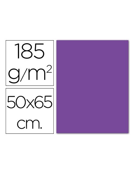CARTULINA GUARRO VIOLETA 50X65 CM 185 GR