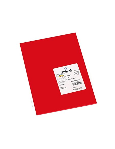 CARTULINA GUARRO DIN A4 ROJO 185 GR PAQUETE 50 H 200040162