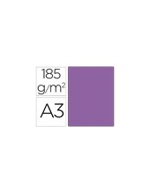 CARTULINA GUARRO DIN A3 VIOLETA 185 GR PAQUETE 50 H 200040197 2