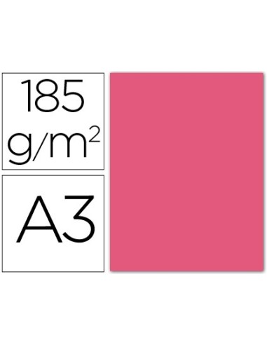 CARTULINA GUARRO A3 FUCSIA FLUORESCENTE 250 GR PAQUETE 50 H 200040818