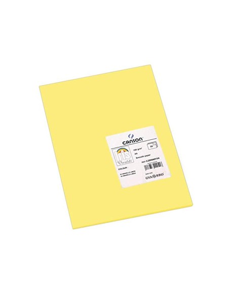 CARTULINA GUARRO DIN A4 AMARILLO LIMON 185 GR PAQUETE 50 H 200040154