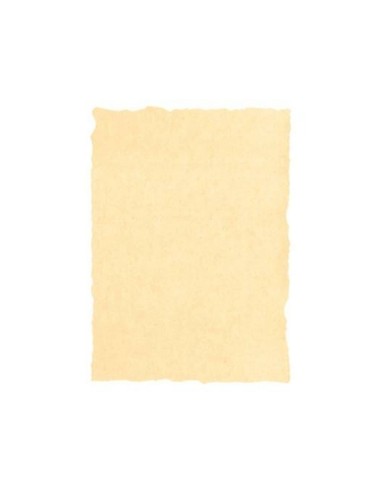 PAPEL PERGAMINO DIN A4 160 GR COLOR PERGAMINO CREMA PAQUETE 25 HOJAS