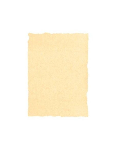 PAPEL PERGAMINO DIN A4 160 GR COLOR PERGAMINO CREMA PAQUETE 25 HOJAS