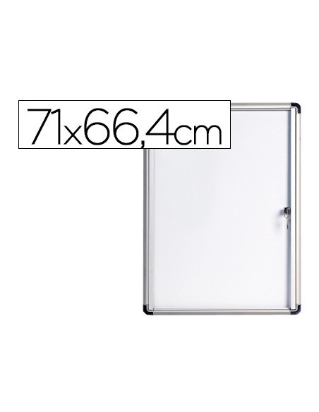 VITRINA ANUNCIOS BI-OFFICE FONDO MAGNETICO INTERIOR 710X664 MM