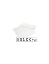 MANTEL DE PAPEL BLANCO EN HOJAS 100X100 CM CAJA DE 400 2
