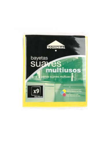 BAYETA MULTIUSO 36X40 CM PACK DE 9 UNIDADES