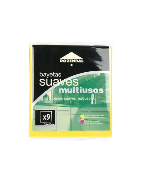 BAYETA MULTIUSO 36X40 CM PACK DE 9 UNIDADES