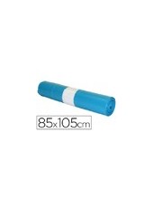 BOLSA BASURA INDUSTRIAL AZUL 85X105CM GALGA 110 ROLLO DE 10 UNIDADES 2