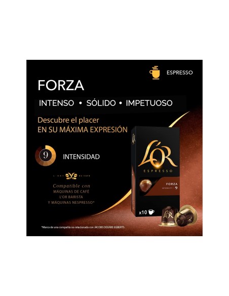 CAFE MARCILLA L AROME ESPRESSO FORZA FUERZA 9 CAJA DE 10 UNIDADES COM