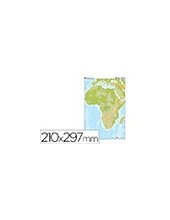 MAPA MUDO COLOR DIN A4 AFRICA FISICO 2