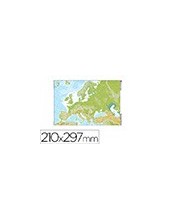 MAPA MUDO COLOR DIN A4 EUROPA FISICO 2