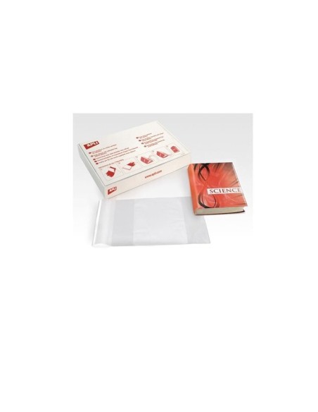FORRALIBRO PVC C/SOLAPA AJUSTABLE ADH.296X530 MM