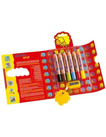 LAPICES COL.GIOTTO BEBE CAJA 6 LAPICES