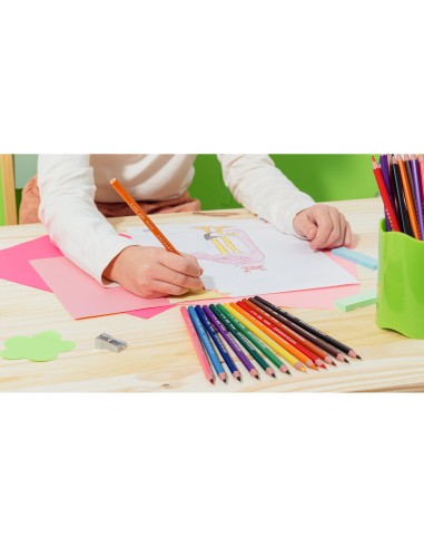 LAPICES COL.BIC KID EVOLUTION ESTUCHE 12 COL.SURT. MINA ULTRA