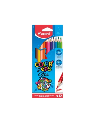 LAPICES COL.MAPED 183212 TRIANGULARES CAJA 12UNID