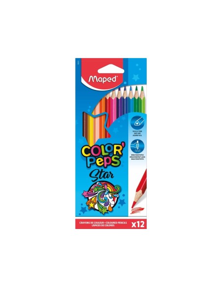 LAPICES COL.MAPED 183212 TRIANGULARES CAJA 12UNID