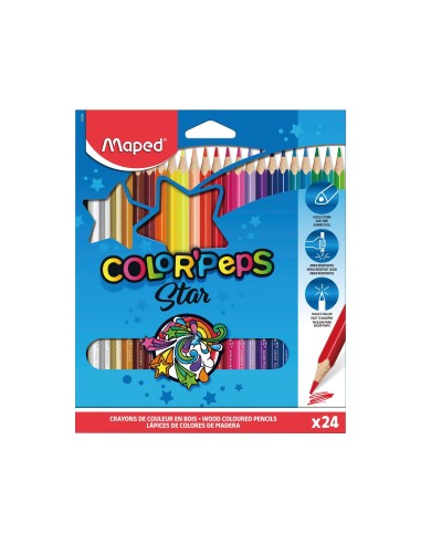 LAPICES COL.MAPED 183224 TRIANGULARES C/ 24
