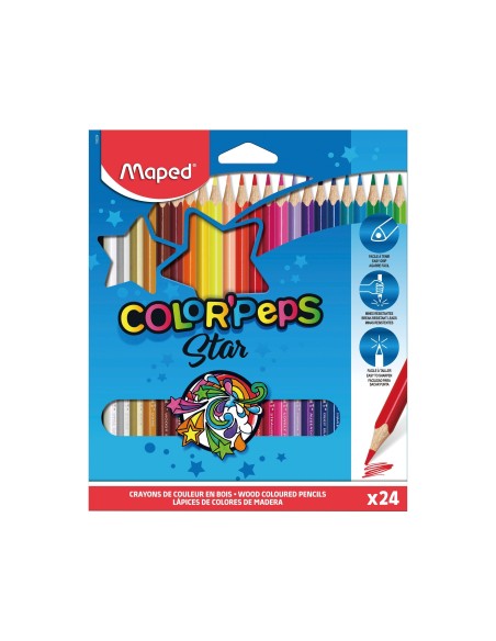 LAPICES COL.MAPED 183224 TRIANGULARES C/ 24