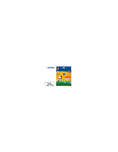 LAPICES COL.LYRA GROOVE SLIM TRIANGULAR MINAS 3,3 MM CAJA 24 COL.+ SA