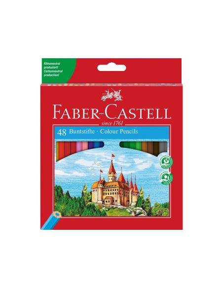LAPICES COL.FABER-CASTELL C/48 COL.HEXAGONAL MADERA REFORESTADA