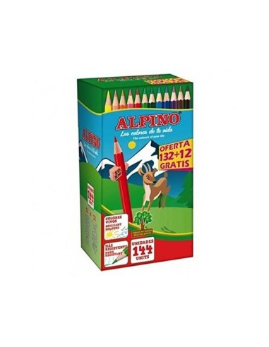 LAPICES COL.ALPINO SCHOOL PACK 132 + 12U.OBSEQUIO COL.SURTIDOS
