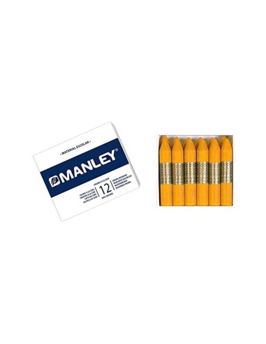 LAPICES CERA MANLEY UNICOLOR OCRE -CAJA DE 12 N.26 MNC04690/ N. 26