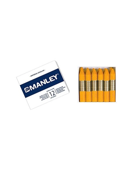 LAPICES CERA MANLEY UNICOLOR OCRE -CAJA DE 12 N.26 MNC04690/ N. 26