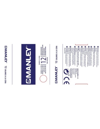 LAPICES CERA MANLEY UNICOLOR OCRE -CAJA DE 12 N.26 MNC04690/ N. 26