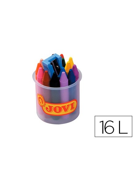 LAPICES CERA JOVICOLOR BOTE 16 COL.