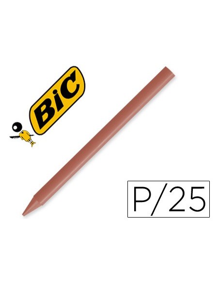LAPICES PLASTIDECOR UNICOLOR MARRON-07 CAJA C/25 LAPICES