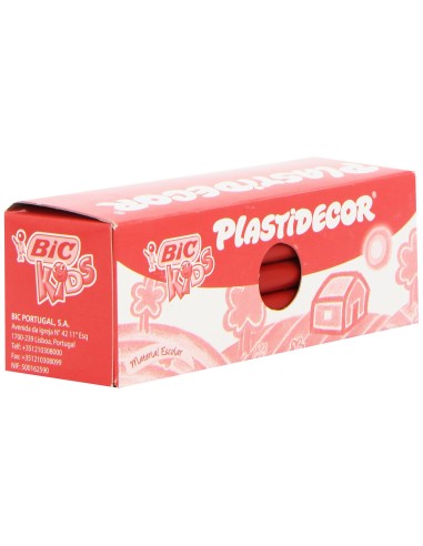 LAPICES PLASTIDECOR UNICOLOR ROJO-03 CAJA C/25 LAPICES