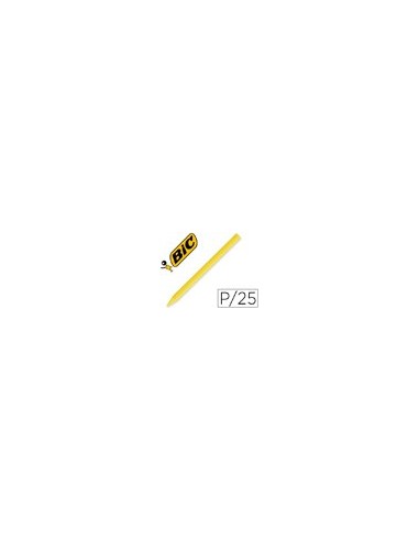 LAPICES PLASTIDECOR UNICOLOR AMARILLO-04 CAJA C/25 LAPICES