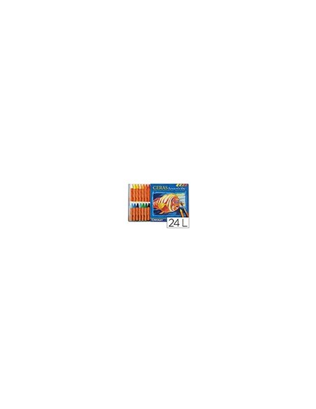 LAPICES CERA MASAT ACUARELABLE CAJA 24 UDS. COL.SURT.