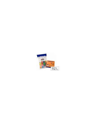 LAPICES CERA MANLEY CAJA DE 192 UNIDADES 16 COLORES SURTIDOS
