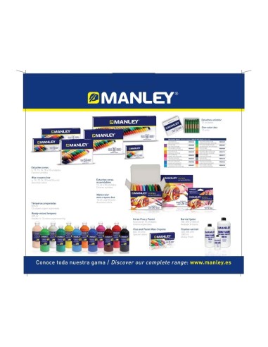 LAPICES CERA MANLEY CAJA DE 192 UNIDADES 16 COLORES SURTIDOS