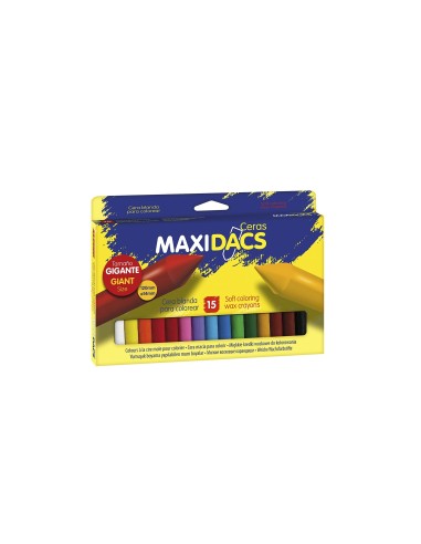 LAPICES DE CERA ALPINO MAXIDACS CAJA DE 15 COLORES SURTIDOS DX050216