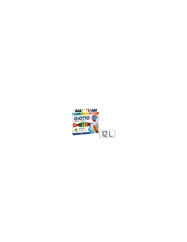 LAPICES CERA GIOTTO MAXI CAJA DE 12 COLORES