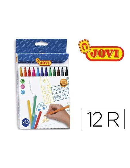 ROTULADOR JOVI CAJA 12 COL.