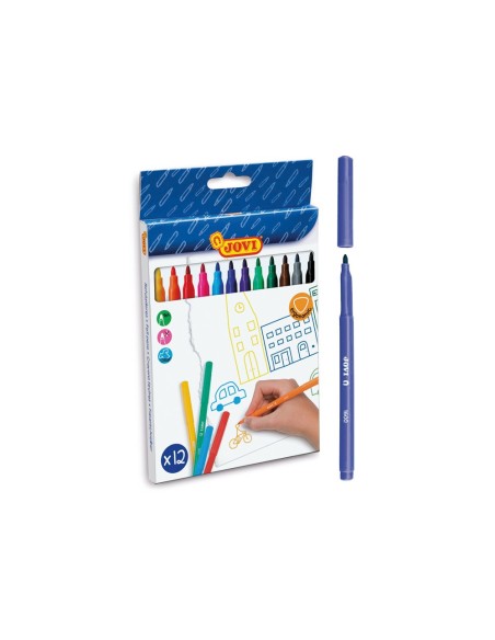 ROTULADOR JOVI CAJA 12 COL.