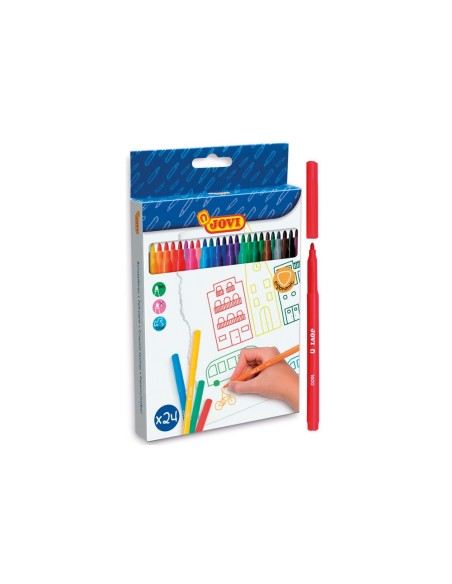 ROTULADOR JOVI CAJA 24 COL.