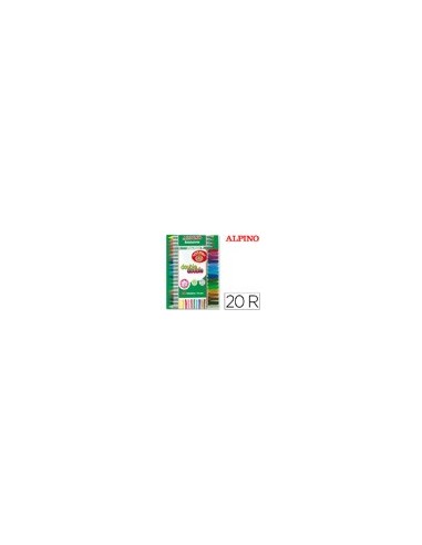 ROTULADOR ALPINO DOUBLE DOUBLEPUNTA GRUESA Y PUNTA FINA CAJA 20 COL.