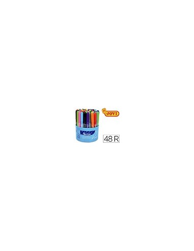 ROTULADOR JOVI MAXI 13 MM BOTE 48 UDS. 12 COL.4 UDS. CADA COLOR.