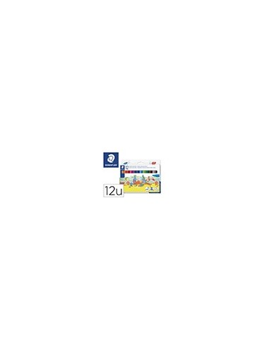 ROTULADOR STAEDTLER COLOR JUMBO TRAZO 3 MM ESTUCHE 12 COL.SURT.