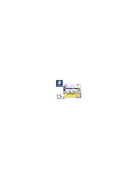ROTULADOR STAEDTLER COLOR JUMBO TRAZO 3 MM ESTUCHE 12 COL.SURT.