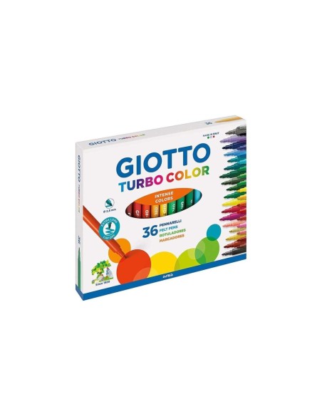 ROTULADOR GIOTTO TURBO COLOR CAJA DE 36 COLORES