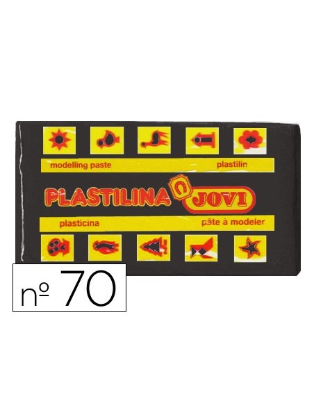 PLASTILINA JOVI 70 NEGRO UD. TAMAÑO PEQUEÑO