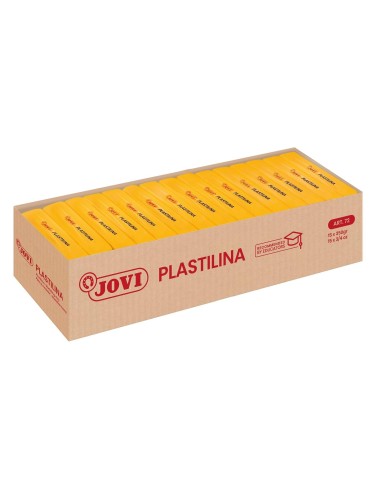 PLASTILINA JOVI 72 AMARILLO CLARO UD. TAMAÑO GRANDE